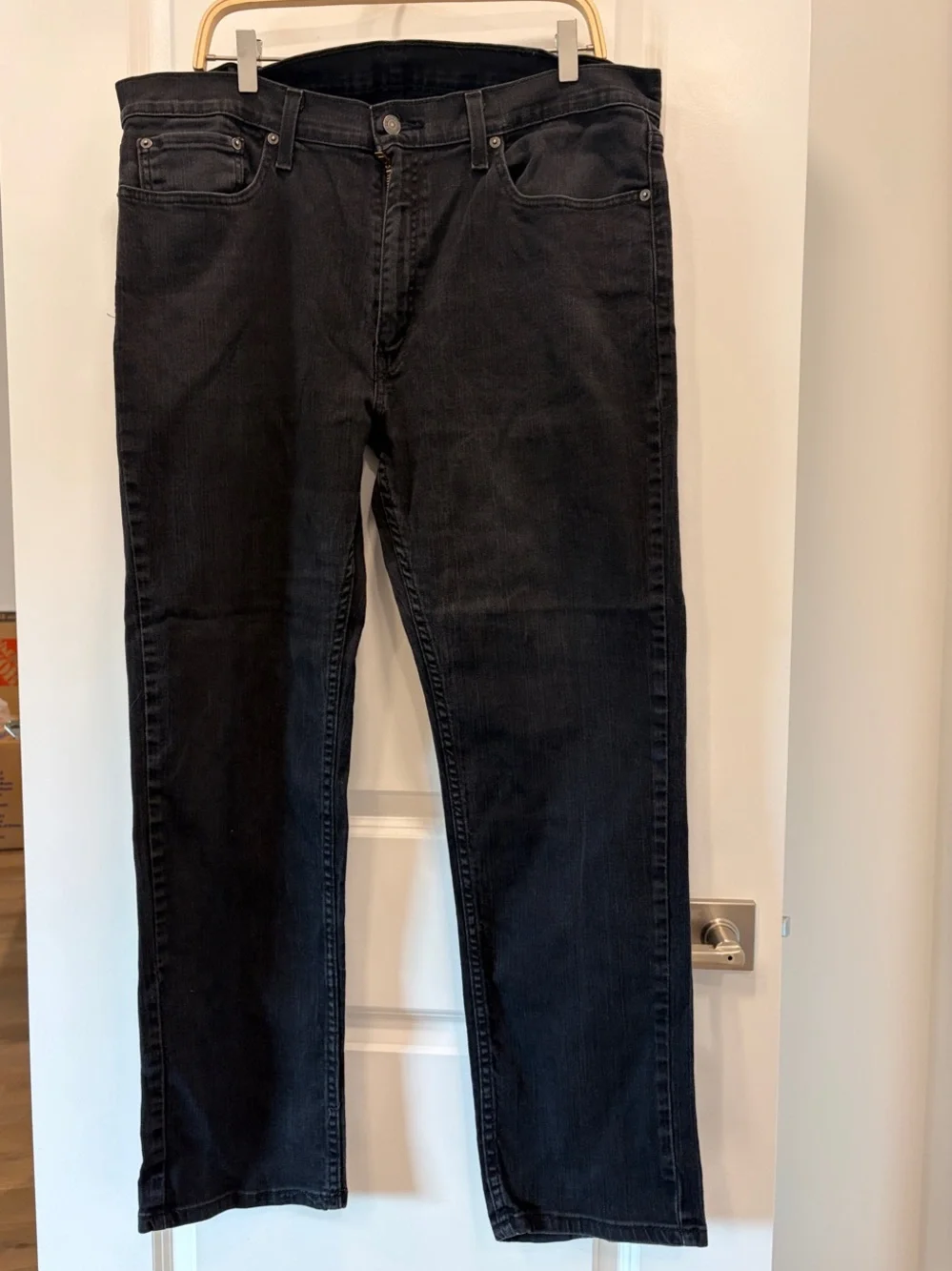 Levi's Black Straight Jeans 38x32